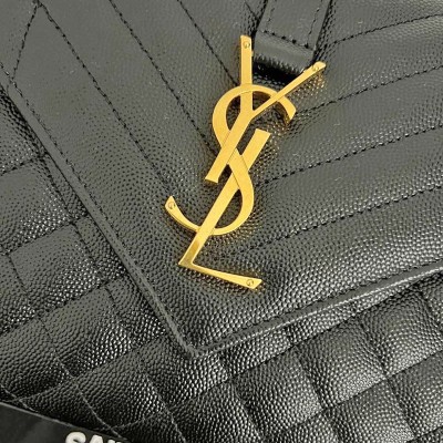 Borsa Envelope Media Grain de Poudre Saint Laurent