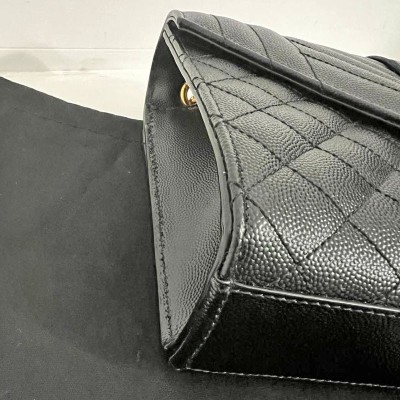 Borsa Envelope Media Grain de Poudre Saint Laurent